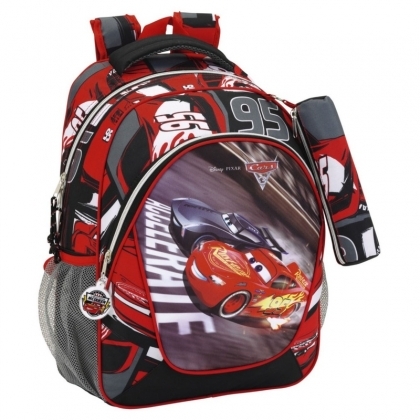 Ghiozdan Cars 3 + penar 44 cm