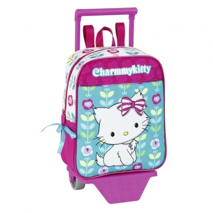 Mini-ghiozdan troler gradinita Charmmy Kitty Flowers 2