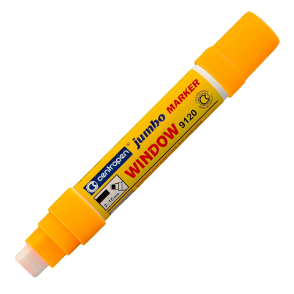 Marker cu creta lichida Jumbo Centropen 9120, varf 2-15 mm