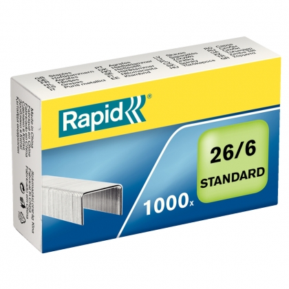 Capse 26/6 Rapid Standard 1000 buc/cut