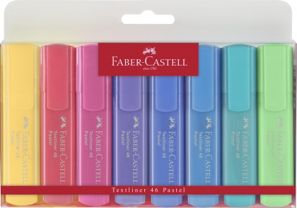 Textmarker pastel Faber Castell 1546 8 culori/set