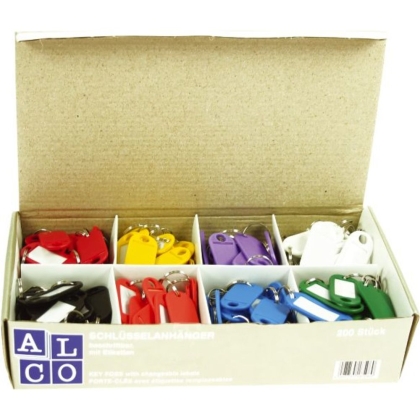 Etichete pentru chei 200 buc/cutie, ALCO - culori asortate