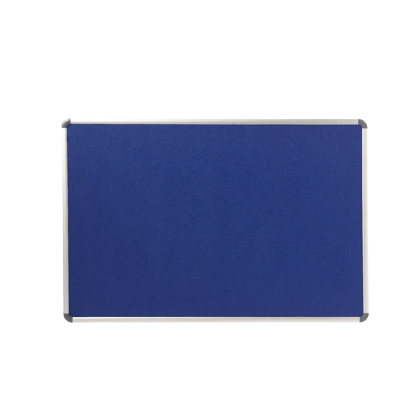 Panou cu 2 fete din material textil albastru (fetru), rama aluminiu 60 x 90 cm 