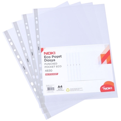 File protectie document A4 Noki, 40 microni, 30 seturi/bax