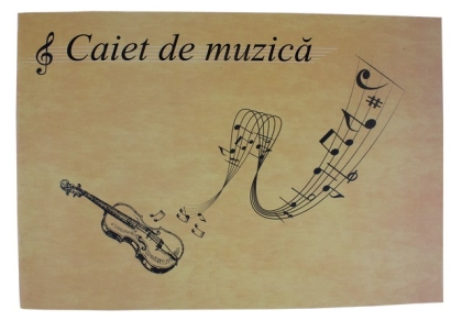 Caiet muzica, 16 file