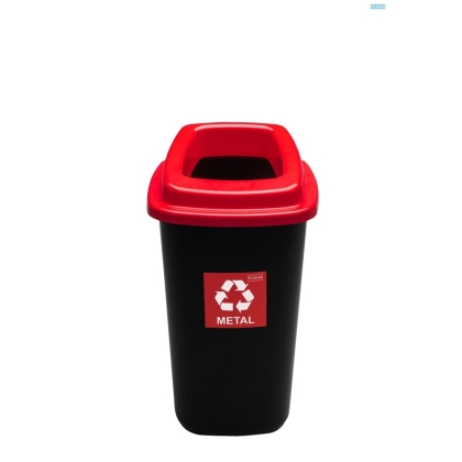 Cos plastic reciclare selectiva, capacitate 28l, PLAFOR Sort