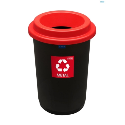 Cos plastic reciclare selectiva, capacitate 50l, PLAFOR Eco