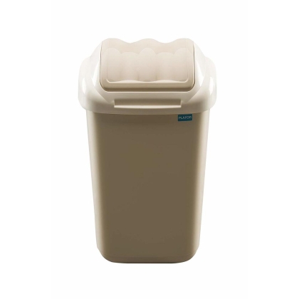 Cos plastic cu capac batant, pentru reciclare selectiva, capacitate 50l, PLAFOR Fala