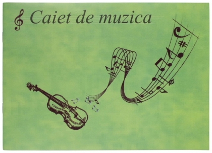 Caiet muzica, 24 file