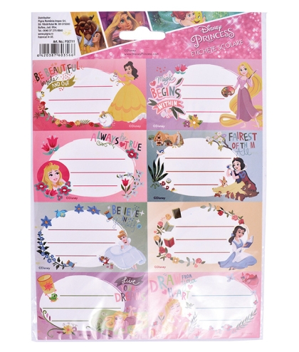 Etichete scolare 40 buc/set Princess