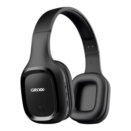 Casti wireless GRIXX Optimum - Overband Bluetooth - negre