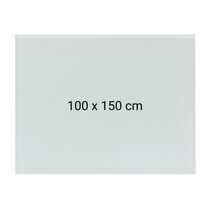 Whiteboard magnetic din sticla, 100 x 150 cm, Optima + Kit (burete, spray, magneti)