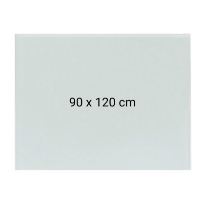 Whiteboard magnetic din sticla,  90 x 120 cm, Optima + Kit (burete, spray, magneti)