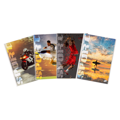Caiet A4, 60 file, hartie 80 gr./mp design Sports - matematica