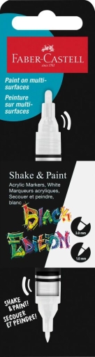 Marker acrilic SHAKE&PAINT alb Faber Castell
