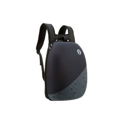 Rucsac ZIP..IT Shell negru, design cu dungi negre