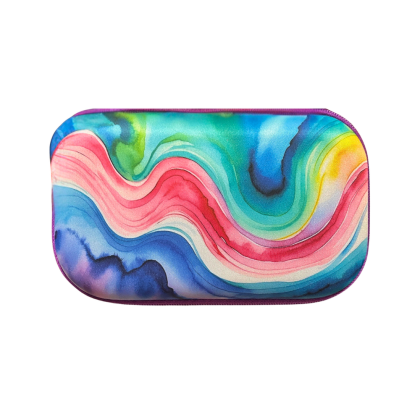 Penar cu fermoar ZIPIT Colorz Storage Box cu buzunar interior - Rainbow Water Colors