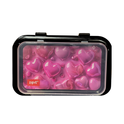 Penar cu fermoar ZIPIT 2 compartimente, Recycled - Pink Balloons