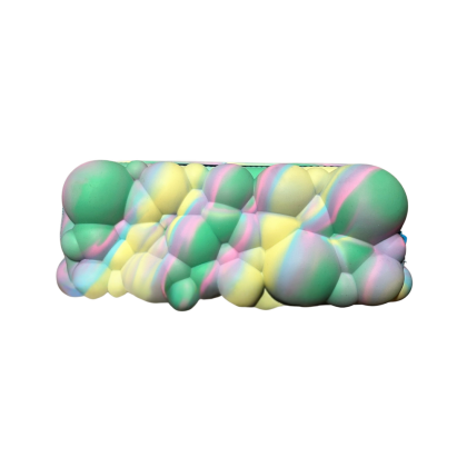 Penar cu fermoar ZIPIT Silicone Bubble - Pastel Melt