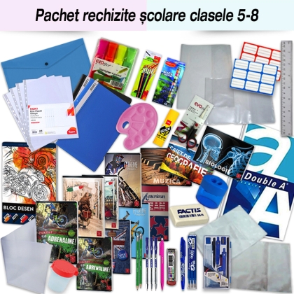 Pachet rechizite scolare clasele 5 - 8