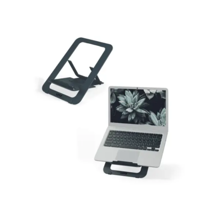 Suport ergonomic LEITZ Ergo Slim, pentru laptop, ajustabil, aluminiu, reciclabil, gri-carbune