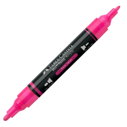 Marker acrilic multimark 253 ROZ NEON Faber Castell