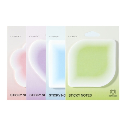 Notes autoadeziv 30 file, diverse forme, culori gradient NUSIGN Deli