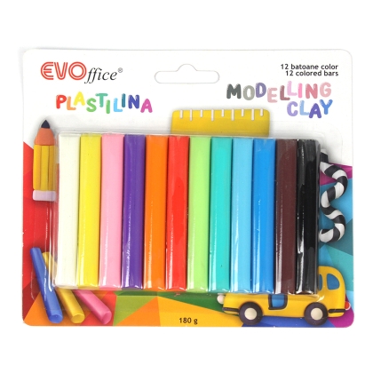 Plastilina blister 12 culori/set
