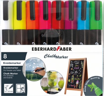 Marker cu creta 8 buc/set Eberhard faber