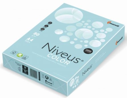 Hartie colorata A4 80 g. 500 coli/top NIVEUS, culori pale