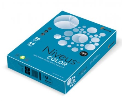 Hartie colorata A4 80 g. 500 coli/top NIVEUS, culori intense
