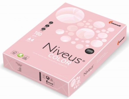 Carton colorat A4 160 g. 250 coli/top Niveus culori pale
