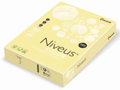 Carton colorat A4 160 g. 250 coli/top Niveus culori pale