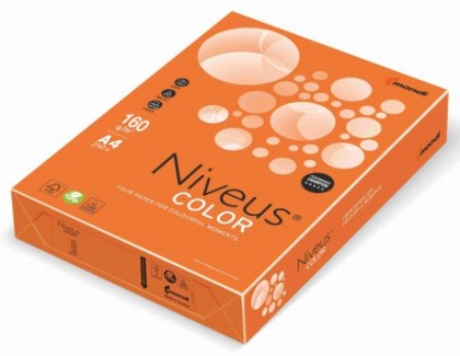 Carton colorat A4 160 g. 250 coli/top Niveus culori intense