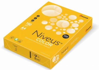 Carton colorat A4 160 g. 250 coli/top Niveus culori intense