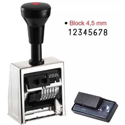 Numarator B6, 8 cifre (metalic)