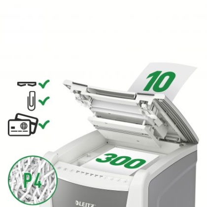 Distrugator automat documente Leitz IQ Office Cross P4 300 coli