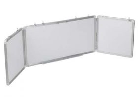 Whiteboard magnetic EXTRA cu rama din aluminiu cu 5 fete 100 x 400 cm