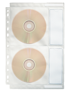 File protectie CD A4, 10 buc/set Esselte
