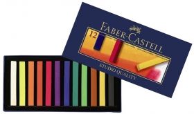 Creioane pastel soft 12 culori/set Faber Castell 