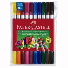 Carioca 2 capete 10 culori/set Faber Castell 