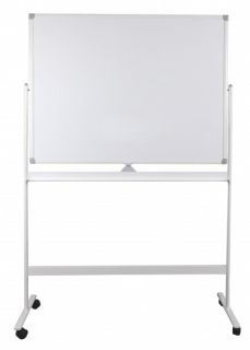 Whiteboard magnetic rotativ pe stand metalic cu 2 fete 120 x 180 cm Optima