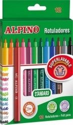 Carioca lavabila 12 culori/cutie Alpino Standard