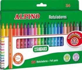 Carioca lavabila 24 culori/cutie Alpino Standard