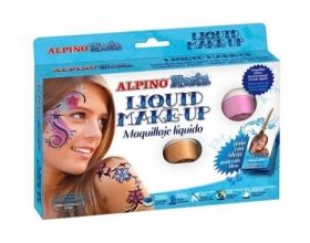 Make-up lichid, 8 culori x 10 g, Alpino Fiesta 