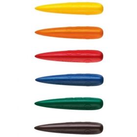 Creioane colorate cerate forma degete 6 culori/set Faber Castell