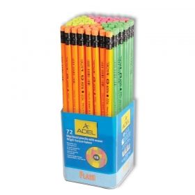 Creion grafit hb cu guma fluorescent adel