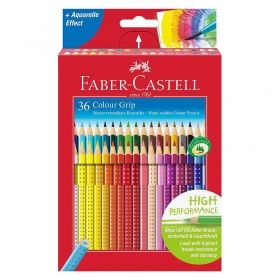 Creioane colorate Grip 2001 36 culori/cutie Faber Castell 