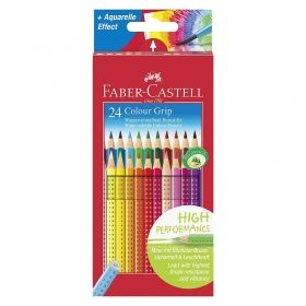 Creioane colorate Grip 2001, 24 culori/cutie Faber Castell 