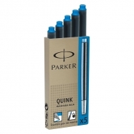 Patron cerneala Parker, albastru, 5 buc/set 